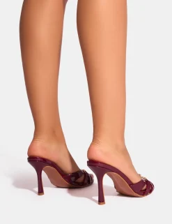 Best Sale Alisa Buckle Detail Mid Heeled Mules Mules | Mid Heels