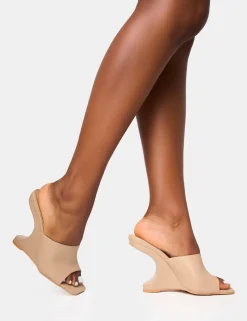 Cheap All in Structured Wedge Heels Wedges