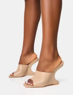 Cheap All in Structured Wedge Heels Wedges