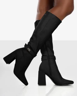 Sale Apologetic Pu Knee High Block Heel Boots Heeled Boots | Long Boots