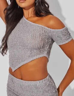 Store Asymmetric Textured Top Co Ord Co-ords | Tops