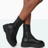 Cheap Auden PU Chunky Sole Ankle Boots Chunky Boots | Ankle Boots