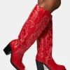 Flash Sale Austine Western Block Heel Knee High Boots Block Heels | Western Boots