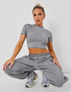 Fashion Baby Tee Washed Tracksuits | Tracksuits