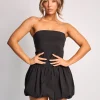 Hot Bandeau Balloon Skirt Mini Dress Back In Stock | Dresses