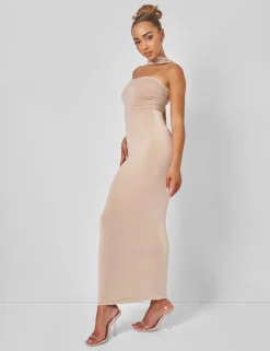 Best Bandeau Maxi Dress With Scarf Detail in Dresses