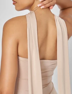 Best Bandeau Maxi Dress With Scarf Detail in Dresses