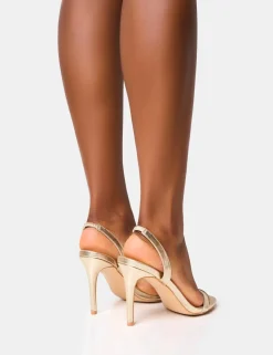 Fashion Barely Round Toe Slingback Stiletto Heels Back In Stock | Barely There Heels