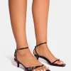 Outlet Bimi Buckle Detail Toe Post Kitten Heels Kitten Heels | Mid Heels