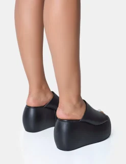 Clearance Blue Moon Chunky Platform Wedge Sandals Wedges | Platform Heels