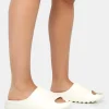 Cheap Brady Cream Rubber Flat Slider Sandals Back In Stock | Flats