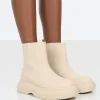 New Caia Nude Platform Chunky Sole Ankle Boot Chunky Boots | Ankle Boots