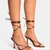 Best Cameron Metallic Strappy Toe Post Mid Heels Strappy Heels | Mid Heels