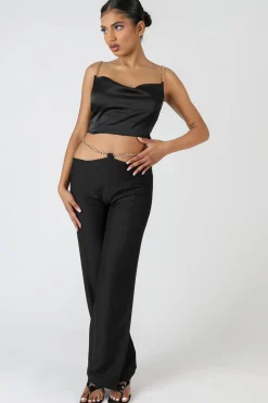 Outlet Chain Detail Trouser Sculpt & Leisure | Kaiia The Label