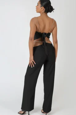 Outlet Chain Detail Trouser Sculpt & Leisure | Kaiia The Label