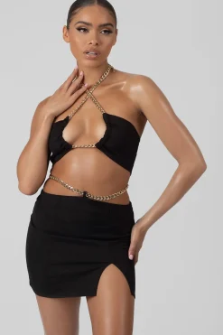 Cheap Chain Waist Mini Skirt Sculpt & Leisure | Kaiia The Label