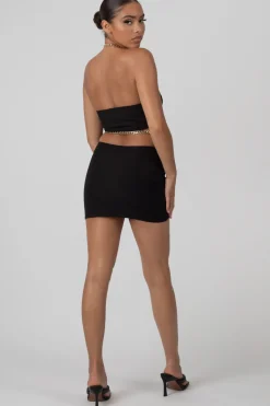 Cheap Chain Waist Mini Skirt Sculpt & Leisure | Kaiia The Label
