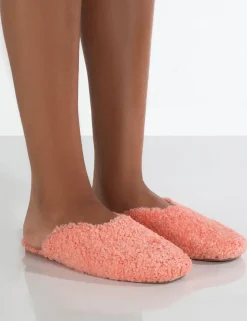 Cheap Ciao Teddy Slip On Slippers Flats