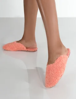 Cheap Ciao Teddy Slip On Slippers Flats