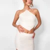 Store Crochet Mini Skirt Beige Co-ords | Skirts