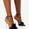 Store Crush Satin Flower Corsage Barely There Court Stiletto Heels Barely There Heels | Court Heels