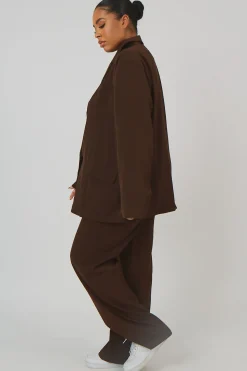 Online Curve Dad Trousers Chocolate Curve | Sculpt & Leisure
