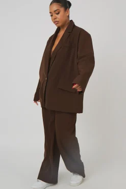 Online Curve Dad Trousers Chocolate Curve | Sculpt & Leisure