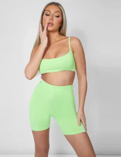 Sale Cycling Short Lime Sculpt & Leisure | Kaiia The Label