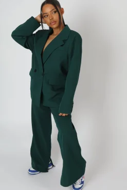 Online Dad Trousers Forest Sculpt & Leisure | Kaiia The Label