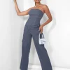 Best Denim Contrast Stitch Cargo Jeans Sculpt & Leisure | Kaiia The Label