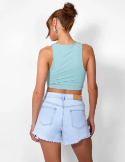 Clearance Denim Shorts Light Wash Shorts
