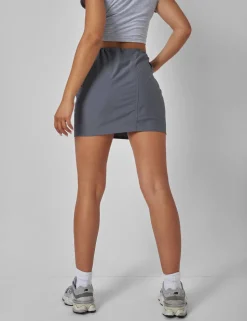 New Drawstring Waist Cargo Mini Skirt Charcoal Sculpt & Leisure | Kaiia The Label