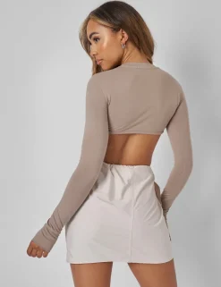 Discount Drawstring Waist Cargo Mini Skirt Stone Sculpt & Leisure | Kaiia The Label