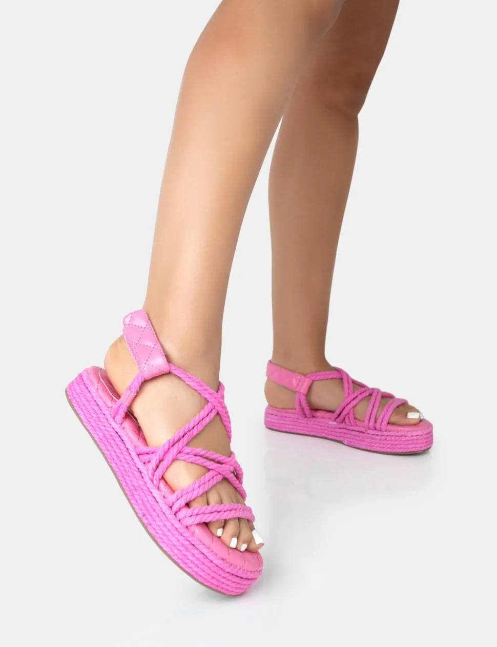 Best Duffy Rope Flat Dad Sandals Flats