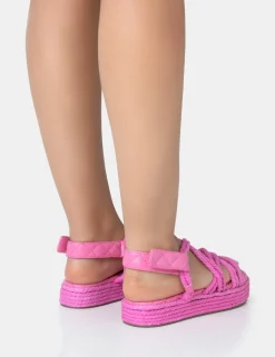 Best Duffy Rope Flat Dad Sandals Flats