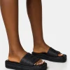 Discount Eclipse Raffia Platform Sandals Flats