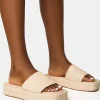 Discount Eclipse Natural Raffia Platform Sandals Flats