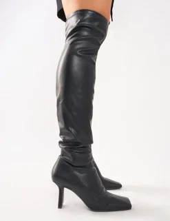 Best Electra Square Toe Mid Heeled Over The Knee Boots Mid Heels | Mid Heels