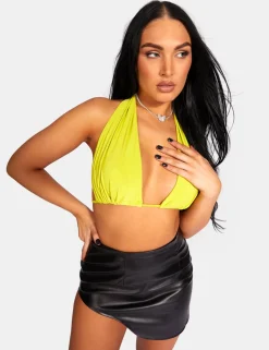 Shop Extreme Split Pu Mini Skirt Sculpt & Leisure | Kaiia The Label