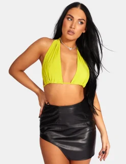 Shop Extreme Split Pu Mini Skirt Sculpt & Leisure | Kaiia The Label