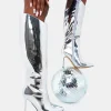 Fashion Falcon Mirror Knee High Stiletto Boot High Heels | Heeled Boots