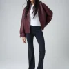 Shop Faux Leather Oversized Bomber Jacket Sculpt & Leisure | Kaiia The Label
