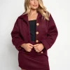 Flash Sale Faux Wool Gold Button Detail Jacket Co Ord Outerwear & Jackets | Co-ords