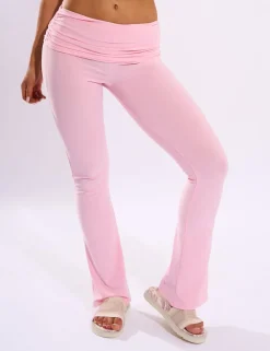 New Foldover Detail Flared Pant Baby Trousers