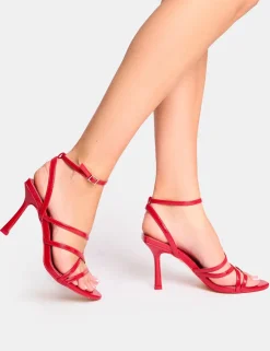 Discount Free Spirit Strappy Round Toe Mid Heels Mid Heels | Mid Heels
