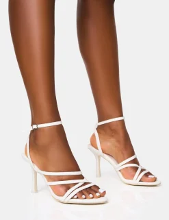 Cheap Free Spirit Strappy Round Toe Mid Heels Mid Heels | Mid Heels