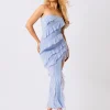 Flash Sale Frill Detail Asymmetric Midaxi Dress Dresses