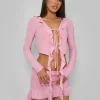 Clearance Frill Detail Tie Front Cardigan Top Baby Co-ords | Tops