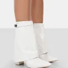 New Fyre Croc Pointed Toe Block Heeled Ankle Boots Heeled Boots | Ankle Boots