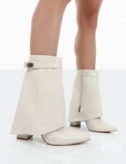 Discount Fyre Wide Fit Pointed Toe Block Heeled Ankle Boots Wide Fit Boots | Wide Fit Boots